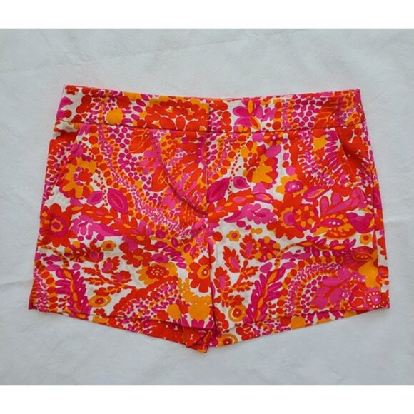 Trina Turk Pants - Trina Turk EUC Corbin Soft Stretch Vibrant Floral Print Shorts Size 6
